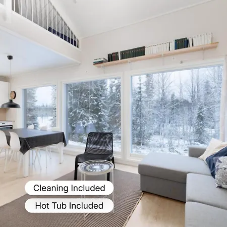 Hulhavanhelmi | Modern With Private Jacuzzi & Ski-in Access At * Syöte