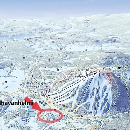 Hulhavanhelmi | Modern With Private Jacuzzi & Ski-in Access At * Syöte